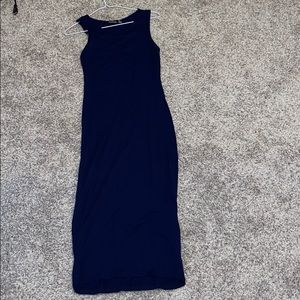 Boohoo navy sleeveless bodycon dress